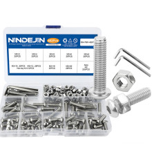 Stainless Steel Furniture Screw Hex Socket Head Machine Screws M2 M3 M4 M5 M6 Bolts Nuts Assortment Kit